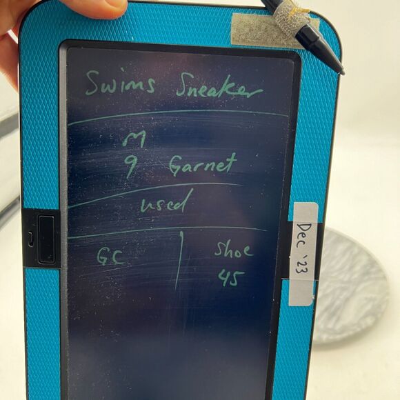 Swims Breeze Tennis Knit Sneaker Mens 9 Garnet Synthetic Mesh Low Top Shoe 21285 - Picture 10 of 11